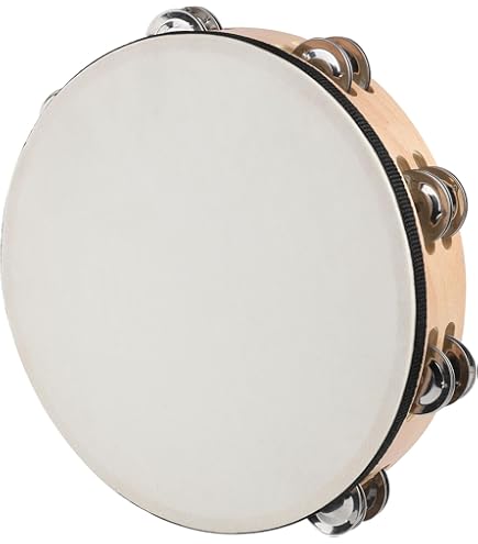 Amazon.com: LIEKE Goatskin Tambourine for Adult kids 8 Inch